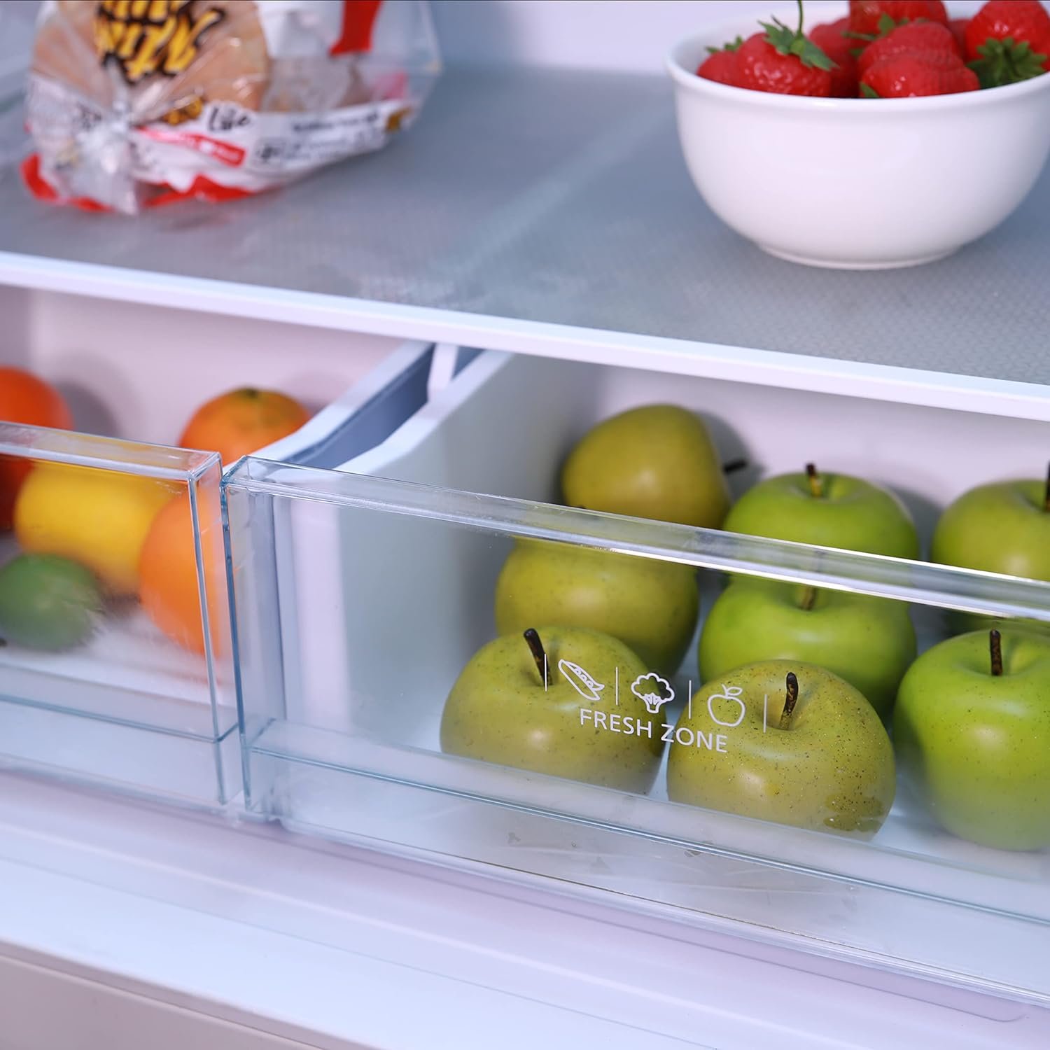 Avanti FFFDS175L3S French Refrigerator with Bottom Freezer 30-Inch Wide, Frost Free Technology, Large Capacity with Adjustable Shelves, Door Bins & Crisper Drawers, 17.5-Cu.Ft, Stainless Steel - Image 6
