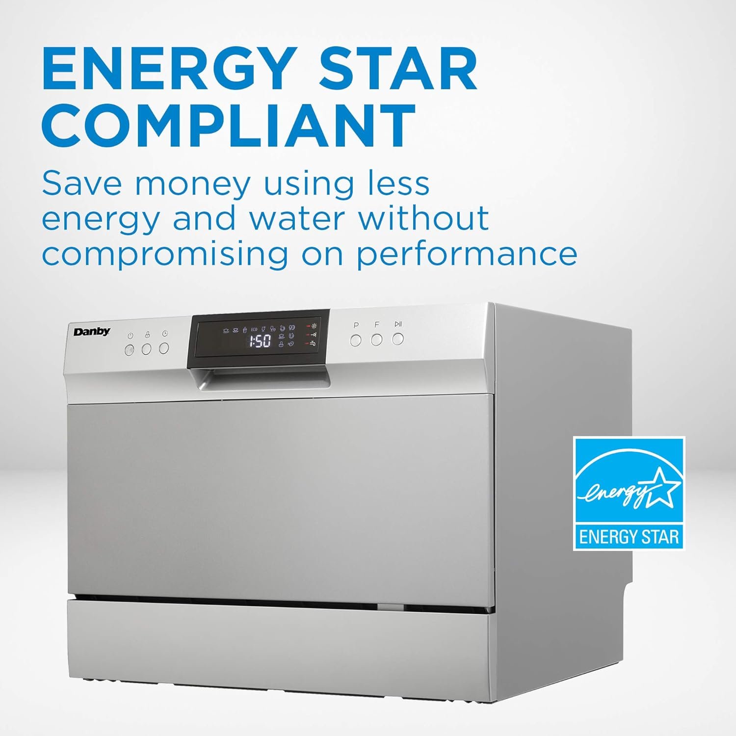 Danby DDW631SDB Countertop Dishwasher with 6 place Settings and Silverware Basket, LED Display, Energy Star - Image 19