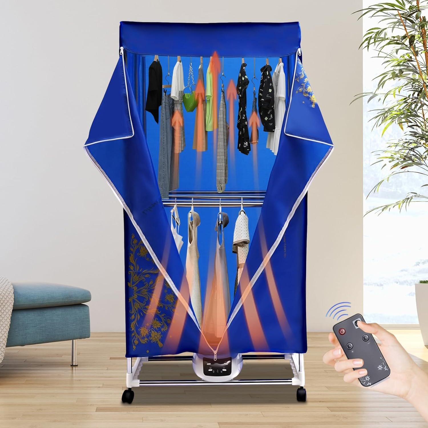 Portable Clothes Dryer, electric Dryer Machine with Timer, Mini Dryer for Apartment, Home, RVs,- Quick and Easy to Use Small/Compact Dryer Machine,1200-1500W - Image 7