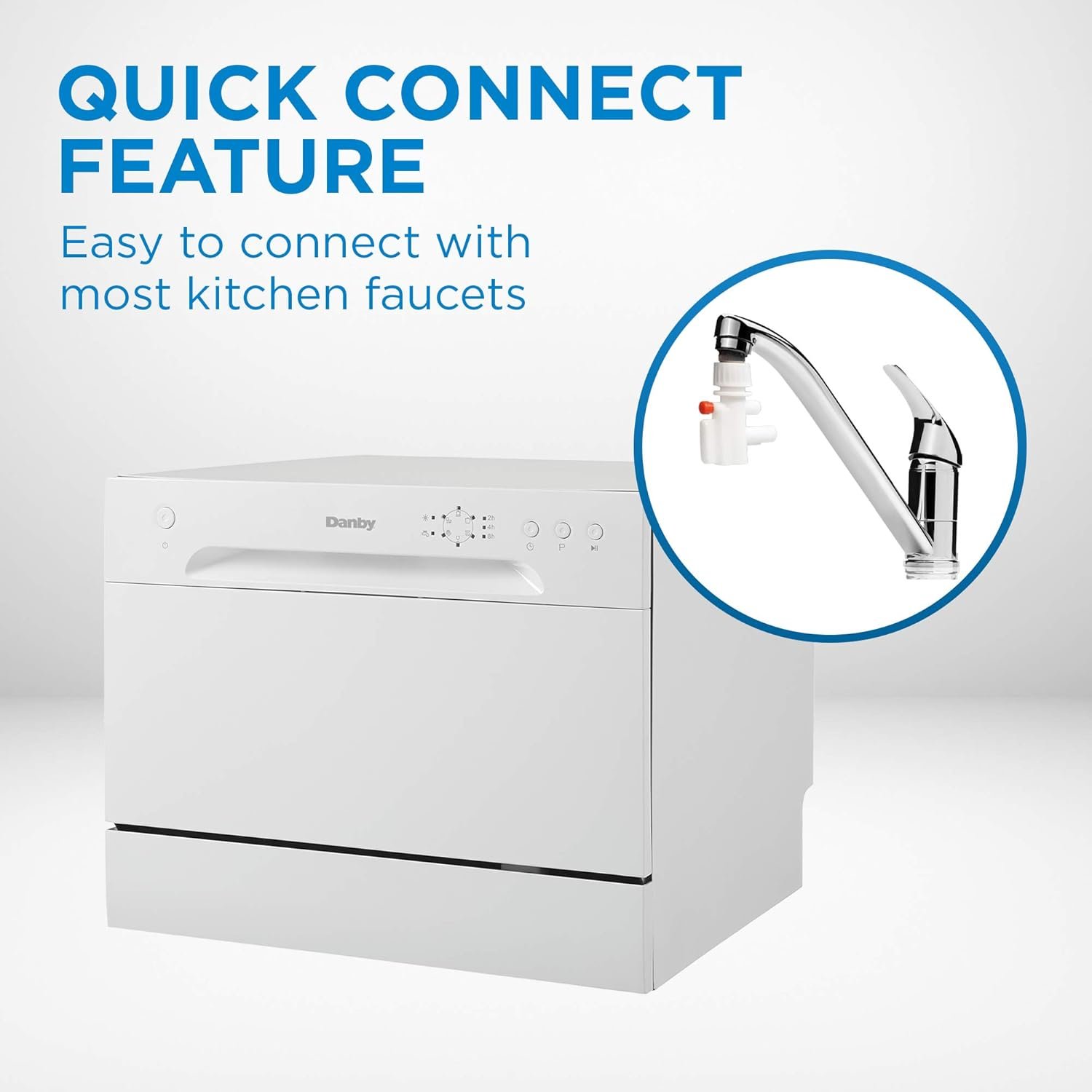 Danby DDW621WDB Countertop Dishwasher with 6 Place Settings, 6 Wash Cycles and Silverware Basket, Energy Star-Rated with Low Water Consumption and Quiet Operation, White - Image 5