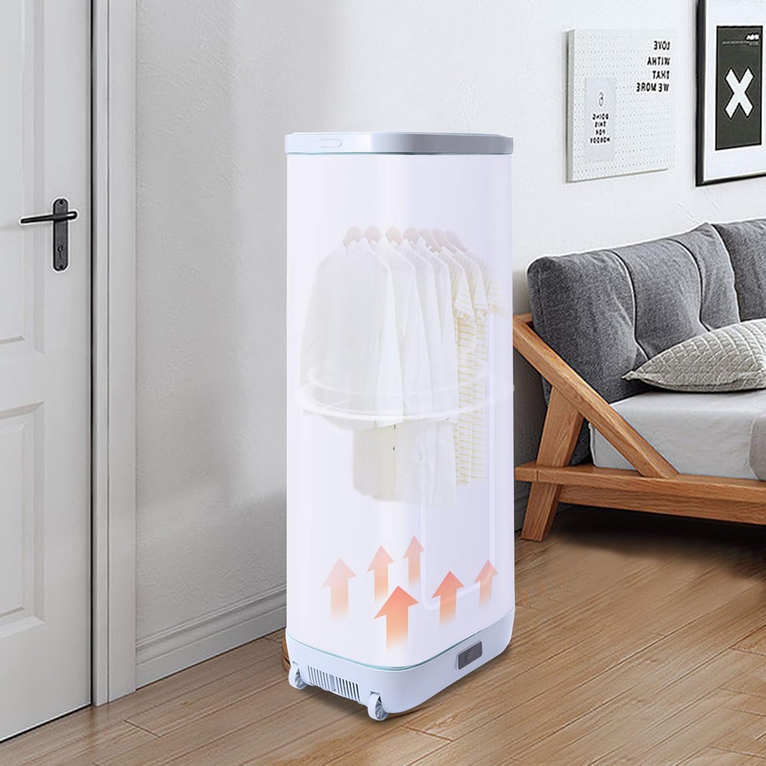 Portable Clothes Dryer, 110v 850w Electric Travel Clothes Dryer, Household Mini Quick Dryer 154.4 Small Wardrobe Dryer for Apartments, Dormitories, Home, Office - Image 4