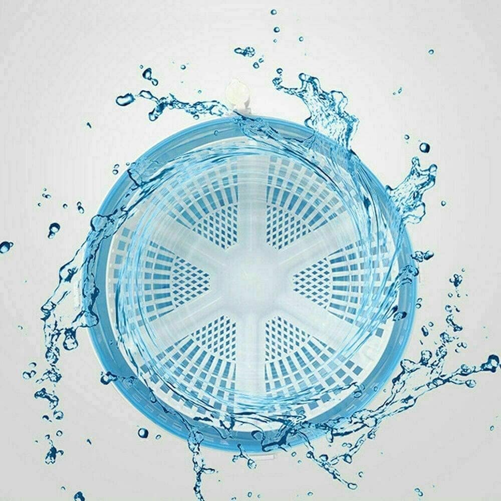 Mini Portable Washing Machine,2 in 1 Manual Non-Electric Washing Machine and Clothes Spin Dryer Mini Traveling Outdoor Washing Machine Compact Washer Spin Dryer(BLUE) - Image 3