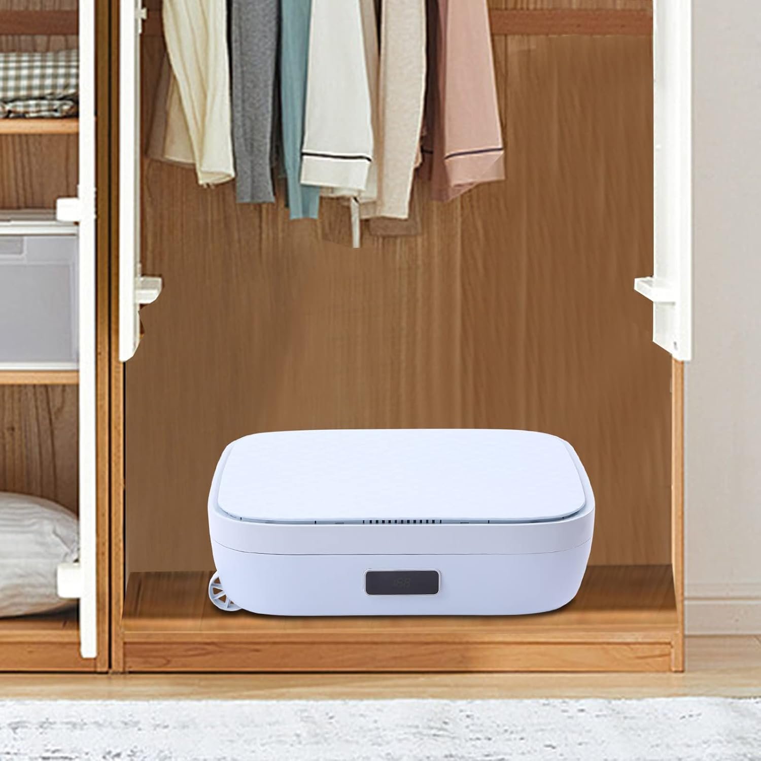 Portable Clothes Dryer, 110v 850w Electric Travel Clothes Dryer, Household Mini Quick Dryer 154.4 Small Wardrobe Dryer for Apartments, Dormitories, Home, Office - Image 3