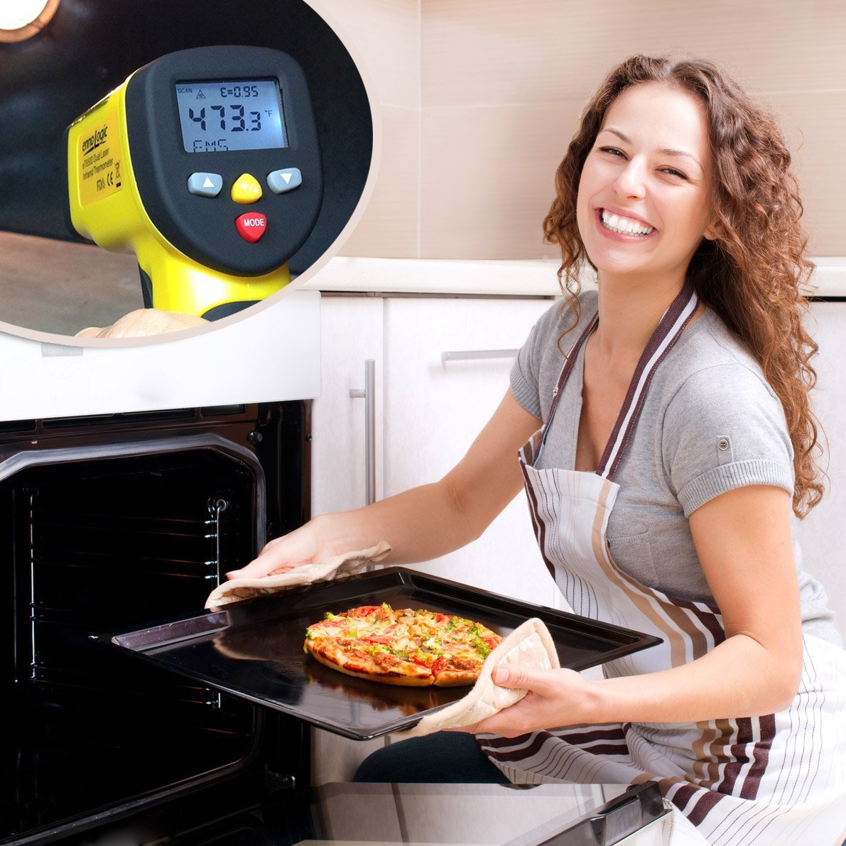 eT650D Temperature Gun by ennoLogic - Dual Laser Non-Contact Infrared Thermometer -58°F to 1202°F - NIST Option Available - Accurate Digital Surface IR Thermometer (Not for Body Temp) - Image 4