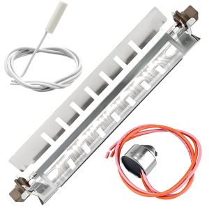 WR51X10055 Refrigerator Defrost Heater Kit WR55X10025 Temperature Sensor WR50X10068 High Limit Thermostat Fit for GE by Romalon