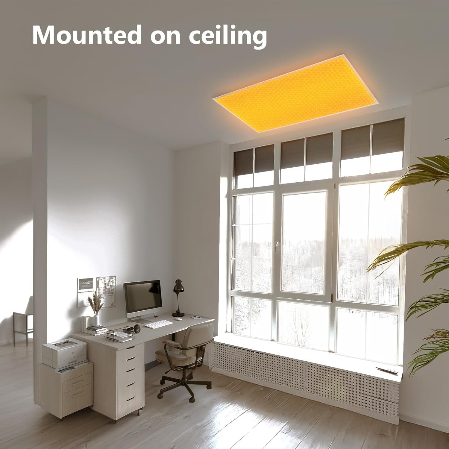 Infrared Heater Panel 800W, Wall Mounted Space Heater Panel for Indoor intelligent Infrared Heating Panel, 100% Flame Retardant Material, Safe and Fast Heating - With Thermostat, APP Control - Image 4