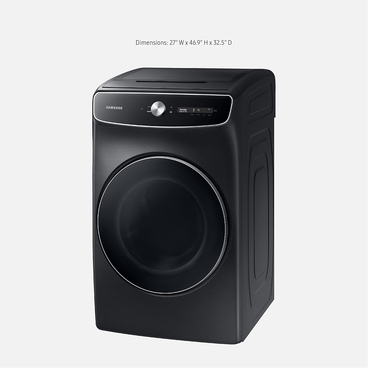 SAMSUNG 7.5 Cu. Ft. Smart Dial Electric Dryer with FlexDry, Dry 2 Loads in 1 Large Capacity Machine, Super Speed 30 Minute Clothes Drying Cycle, WiFi Connected Control, DVE60A9900V/A3, Brushed Black - Image 8