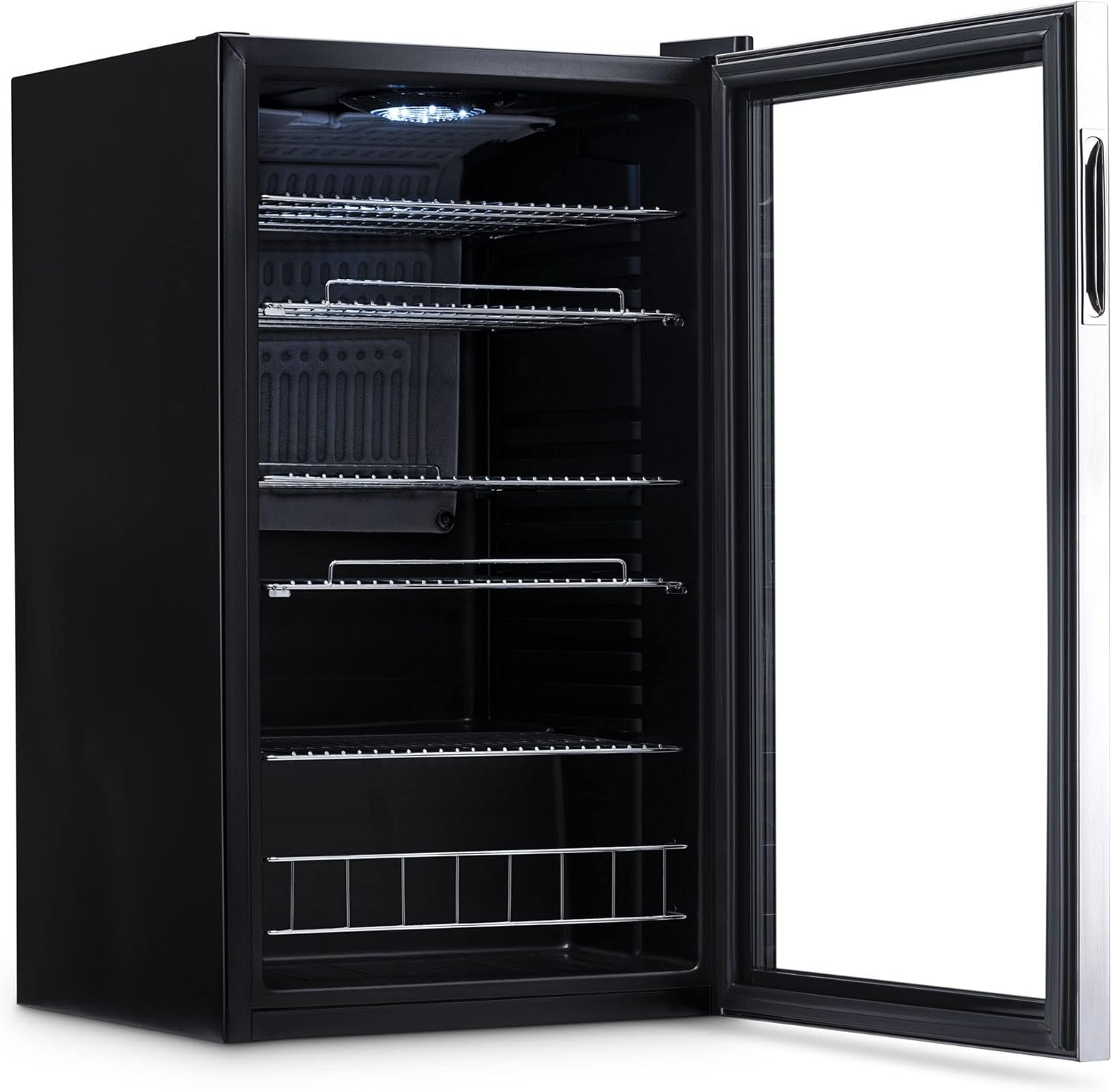 NewAir Beverage Refrigerator Cooler - 126 Cans Free Standing with Right Hinge Glass Door, Mini Fridge Beverage Organizer Perfect For Beer, Wine, Soda, And Cooler Drinks - Image 16