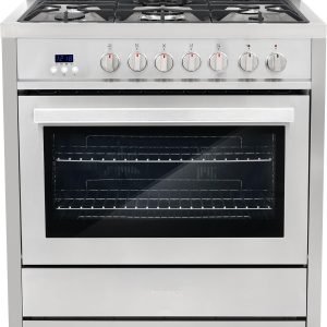 COSMO F965NF 36 in. Stellar Collection 3.8 cu. ft. Dual Fuel Range, 5 Sealed Burners, 8 Function Convection Oven in Stainless Steel