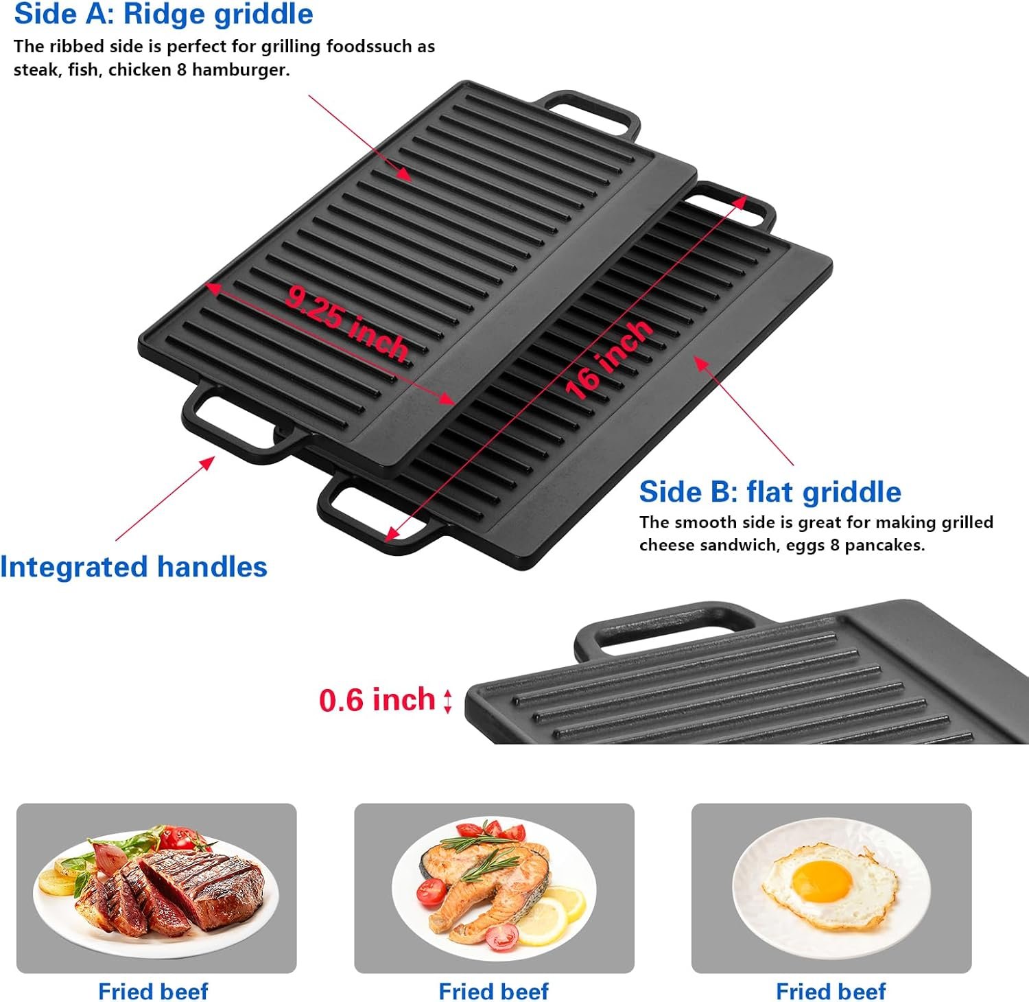 5 Burners 36 inch Gas Cooktop, Stainless Steel Gas Range Top, Gas Cooker Stove Propane Gas/Natural Gas Convertible AHT36IN10S-SDKP - Image 5