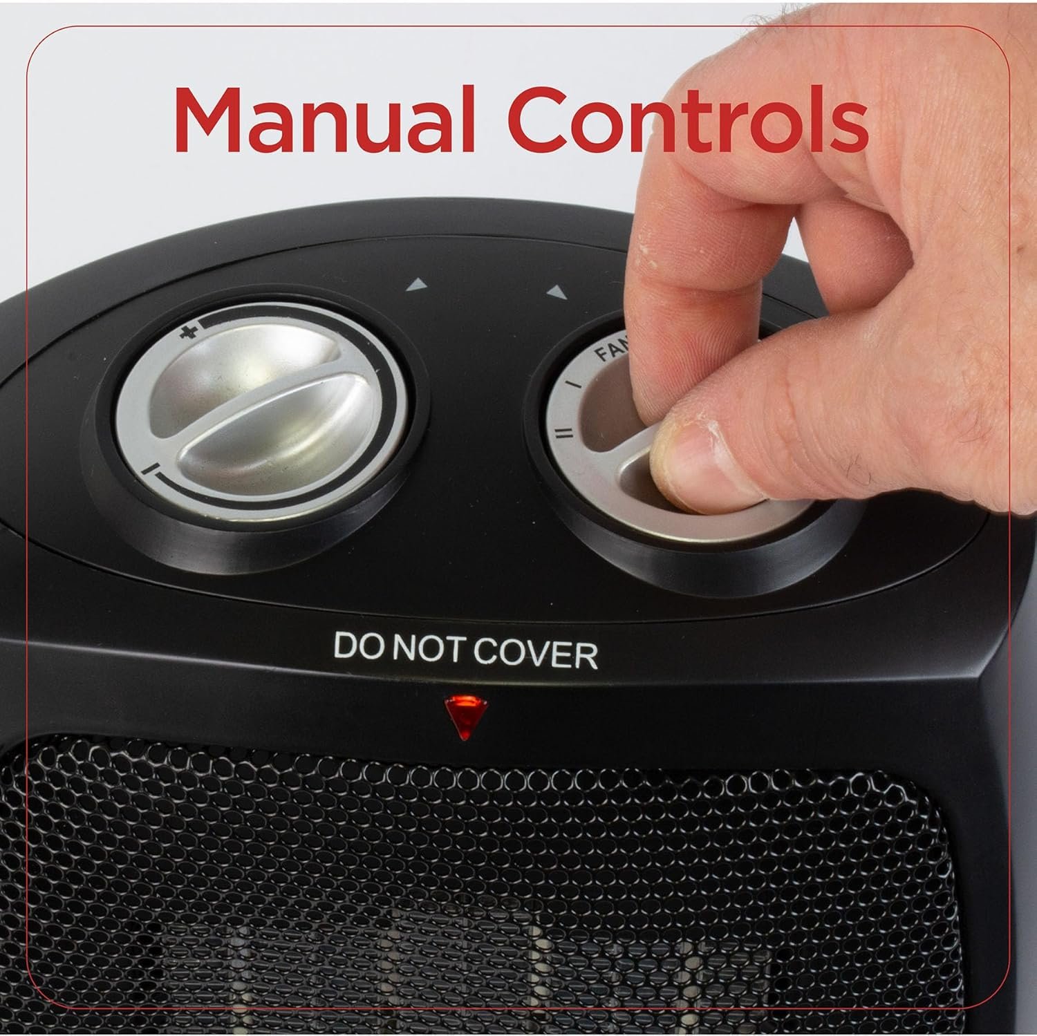 BLACK+DECKER Portable Space Heater, Room Space Heater with Carry Handle for Easy Transport - Image 3