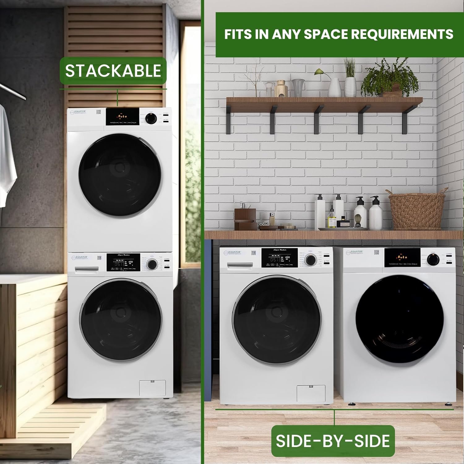 Equator Deluxe MATCHING 110V Washer 1.9 cu.ft + Vented Sensor Dryer 4 cu.ft - Image 5