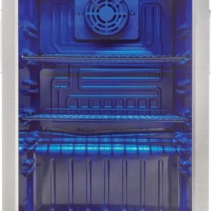 Danby DBC026A1BSSDB 95 Can Beverage Center, 2.6 Cu.Ft Refrigerator for Basement, Dining, Living Room, Drink Cooler Perfect for Beer, Pop, Water, Black/Stainless-Steel