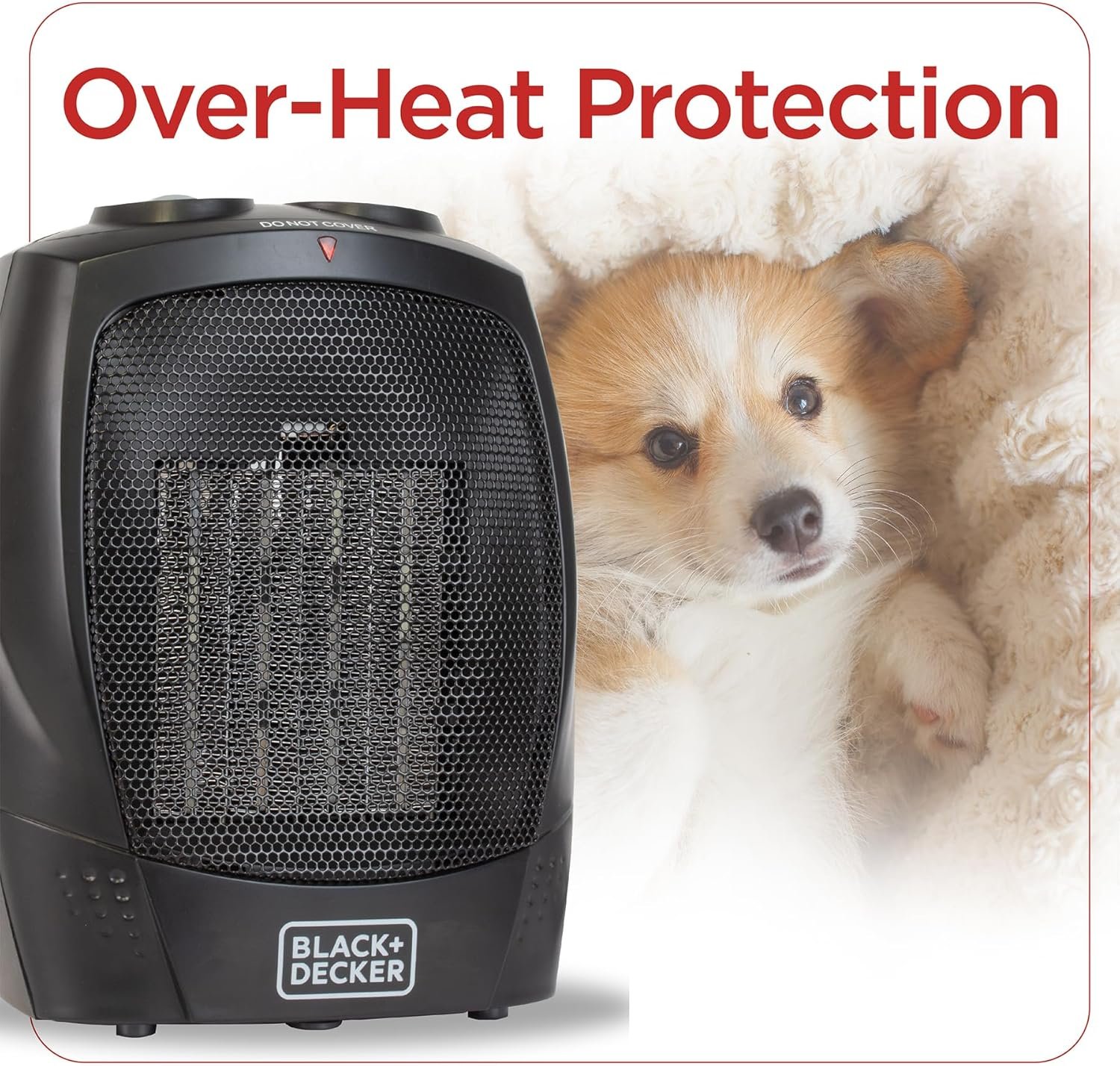 BLACK+DECKER Portable Space Heater, Room Space Heater with Carry Handle for Easy Transport - Image 8