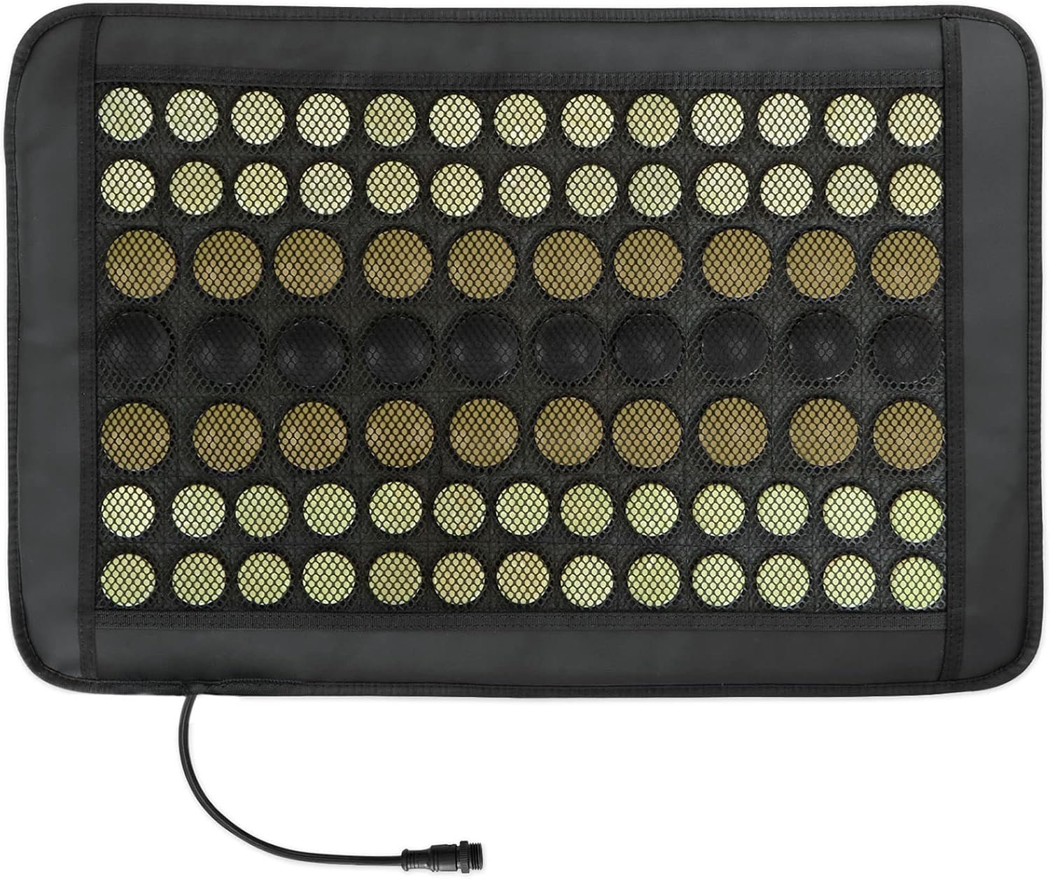 UTK Infrared Heating Pad, Natural Jade & Tourmaline Stones Heating Pad for Pain, DC Far Infrared Heating Pad for Back, Hot Stone,Auto-Off, Customized Settings, Carry Bag Included, Size: 23.5" x 16''