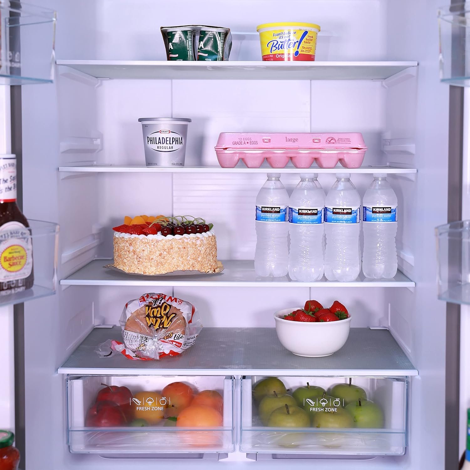 Avanti FFFDS175L3S French Refrigerator with Bottom Freezer 30-Inch Wide, Frost Free Technology, Large Capacity with Adjustable Shelves, Door Bins & Crisper Drawers, 17.5-Cu.Ft, Stainless Steel - Image 4