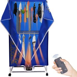 Portable Clothes Dryer, 1500W Electric Drying Machine 2 Tier Foldable Clothes Dryer Rack Portable Dryer with Timer for Apartment, Home, Travel, RV