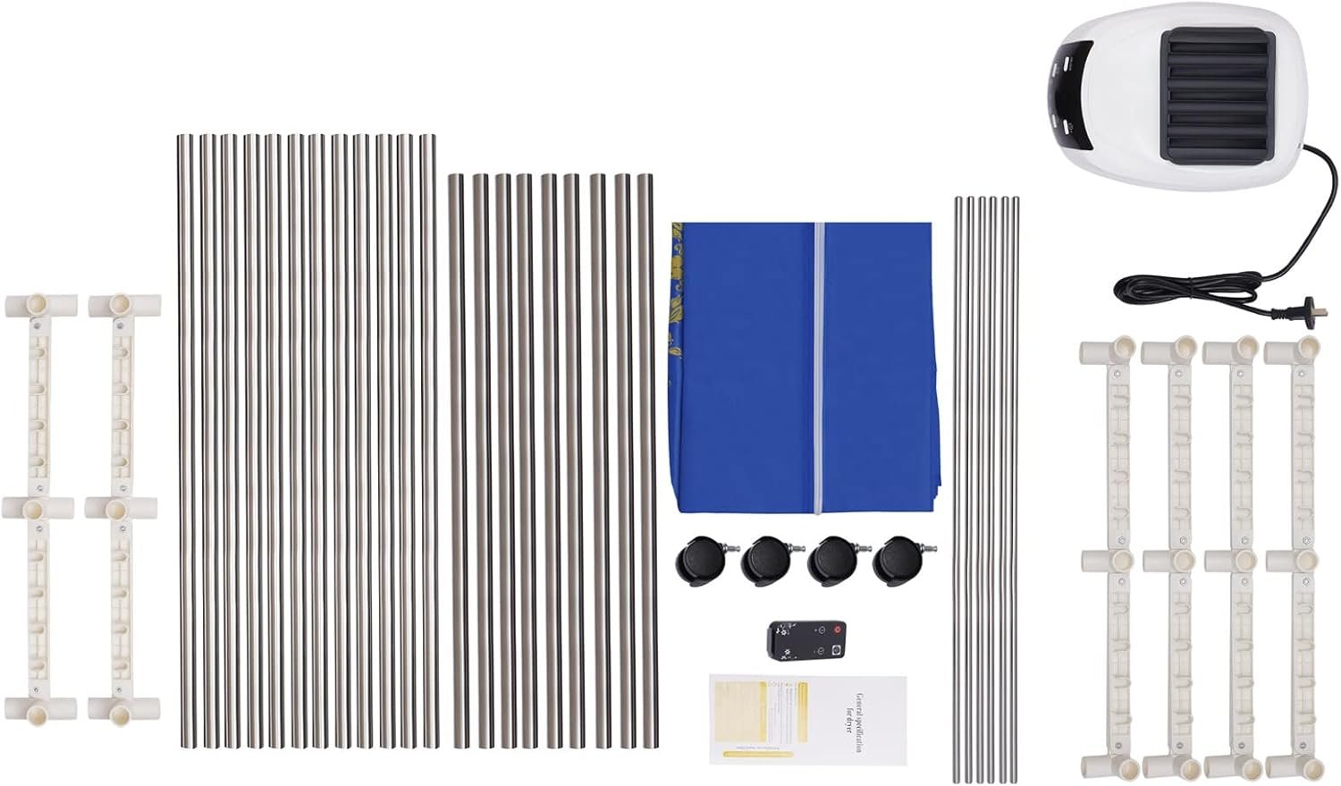 Portable Clothes Dryer 1200-1500W New Generation Electric Clothes Drying with Remote Control, Folding Wardrobe Drying Machine for Home, Apartment, Hotel, Timing Function, 3 Gears Adjustment - Image 8