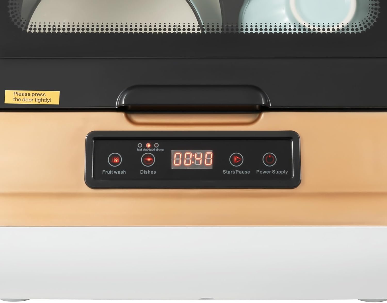 Portable Countertop Dishwasher, Compact Dishwasher with 3 Washing Programs, Hot Air Drying, Mini Dishwasher Portable Dishwasher for Small Apartments, Dorms and RVs - Water Pipe Included - Image 4