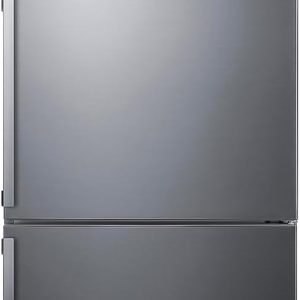 Summit FFBF283SS 28" Wide Bottom Freezer Refrigerator, 14 cu.ft, Stainless Steel Door, LED Lighting, ENERGY STAR Certified, Perfect for Apartments and Small Kitchen- Without Icemaker