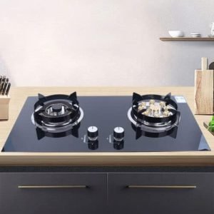 Gas Stove, 28.74" x 16.14" Tempered Glass Built-in Stove Cooker, NG Gas Cooktop for Commerial or Home, Kitchen Cooktop Hob Cooker