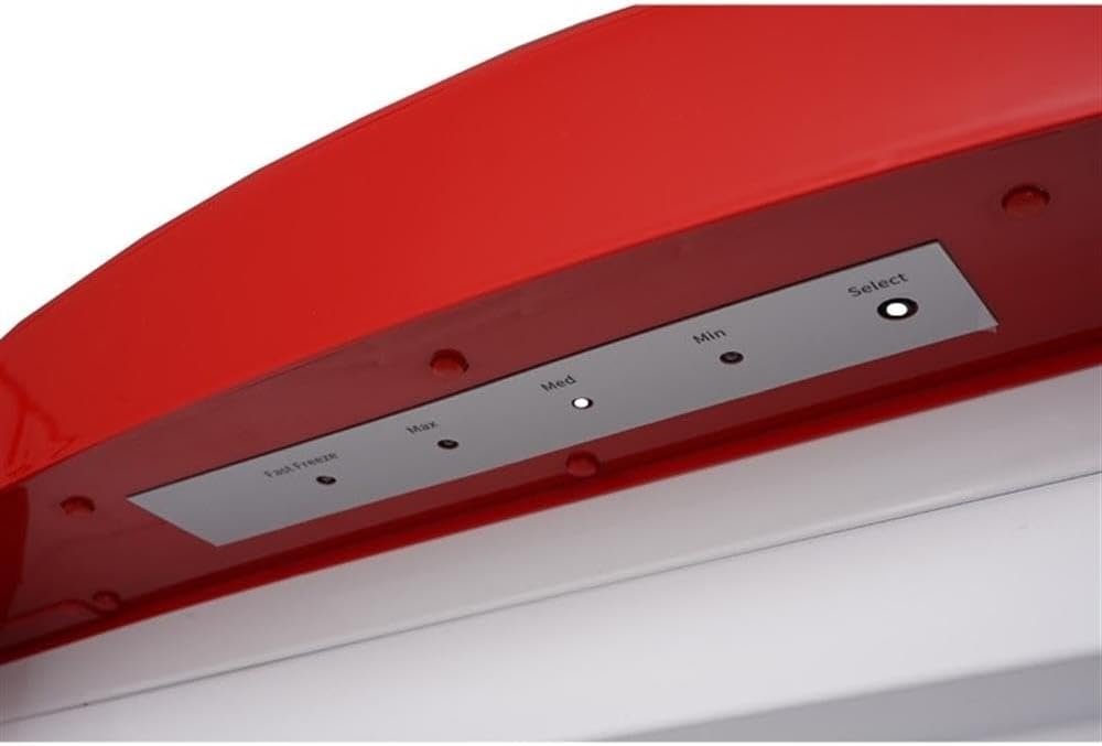 24in Retro Set Refrigerator 11cf + Upright Freezer 8.3cf E-Star 110V (Red) - Image 5