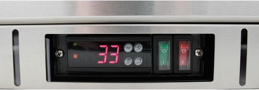 Procool Residential 2-door Glass Front Stainless Steel Back Bar Cooler; Undercounter 33" Height - Image 9