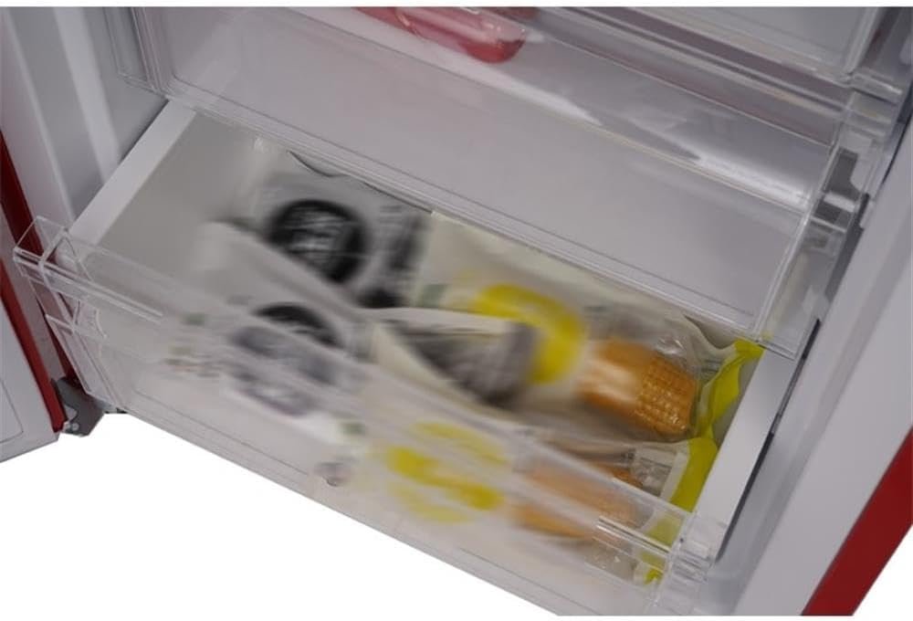 24in Retro Set Refrigerator 11cf + Upright Freezer 8.3cf E-Star 110V (Red) - Image 7