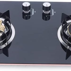2 Burners Gas Stove, Propane Cooktop, Natural Gas Stove Top Built In Stove, Gas Cooktop for Home Restaurant Apartment, 28.74x16.14Inch, Anti Tempering Protection