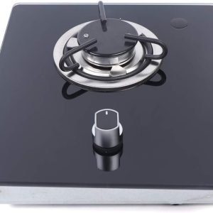 Propane Gas Cooktop Tempered Glass Gas Stove 11.4" Built-in LPG Gas Hob Cooktop Portable Stove with 1 Burner, Auto Ignition Camping 1 Burner LPG for Boat,RV,Apartments,Outdoor