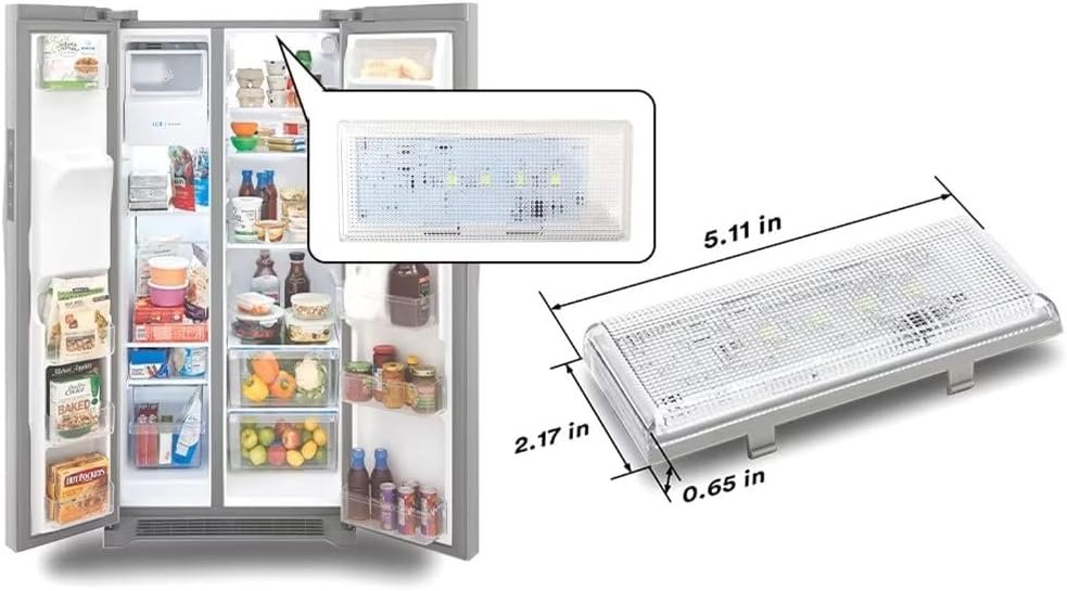 2024 Upgrade WPW10515058 (AP6022534) Replaces W10515058 3021142 PS11755867 Refrigerator Freezer Led Light for WRS325FDAT04 Refrigerator Side-by-Side W/Dispenser - Image 7