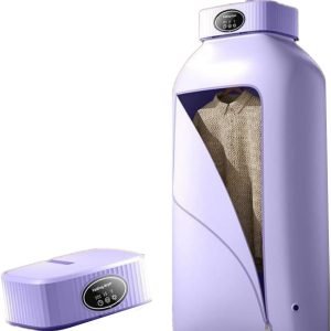 Portable Clothes Dryer - Fast Drying, Timed Quiet Drying, Portable Compact Foldable Dryer Machine for Apartments Home Travel RVs (LAVENDER PURPLE)