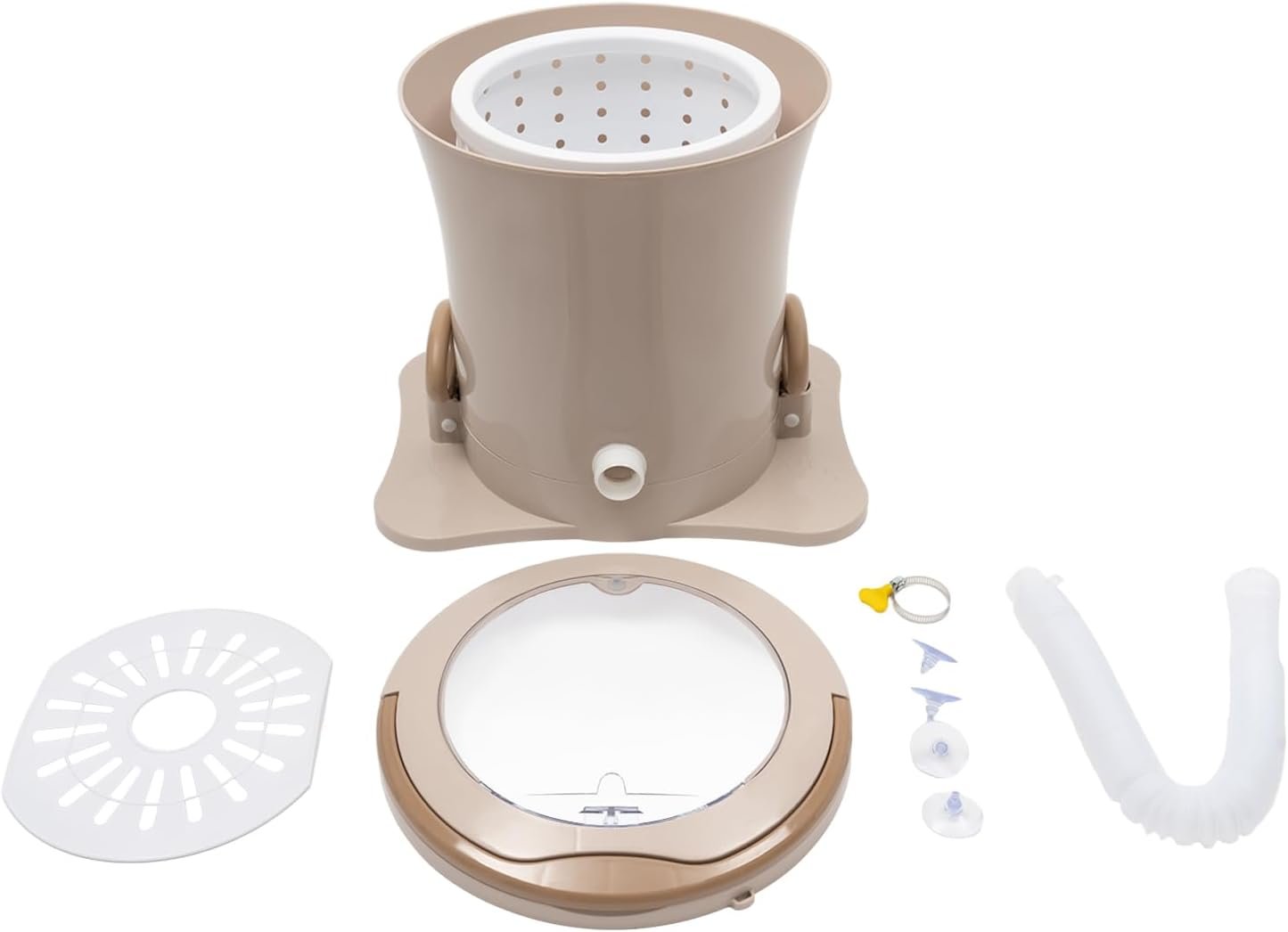 Mini Manual Washing Machine, 2 In 1 Manual Non Electric Washing Machine and Clothes Spin Dryer, 2.4Gal Mini Washing Machine Can be Used In Flats, Motels And Dormitories (Apricot Color) - Image 5