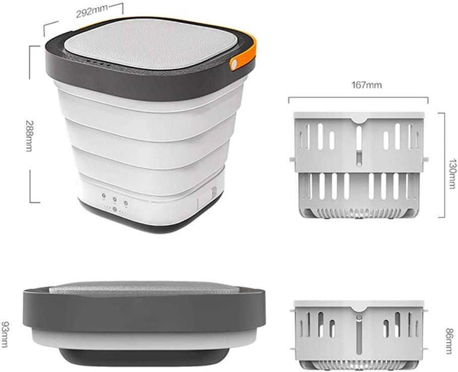 Portable Folding Clothes Washing Machine, Mini Foldable Washer and Dryer, Electric Compact Small Laundry Machines, Energy Saving Home Travel - Image 7