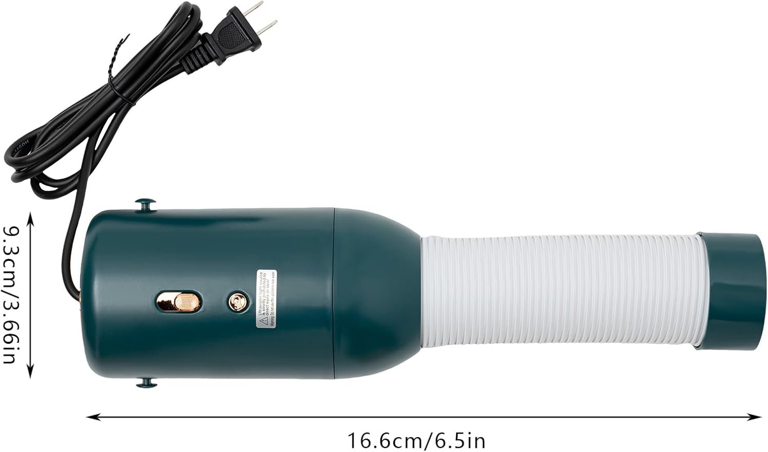 Portable Clothes Dryer, 300W Compact Foldable Mini Electric Cloth Dryer Machine w/Adjustable Modes for Apartment, Dorm, Home, Travel & RVs (Peacock Green) - Image 5