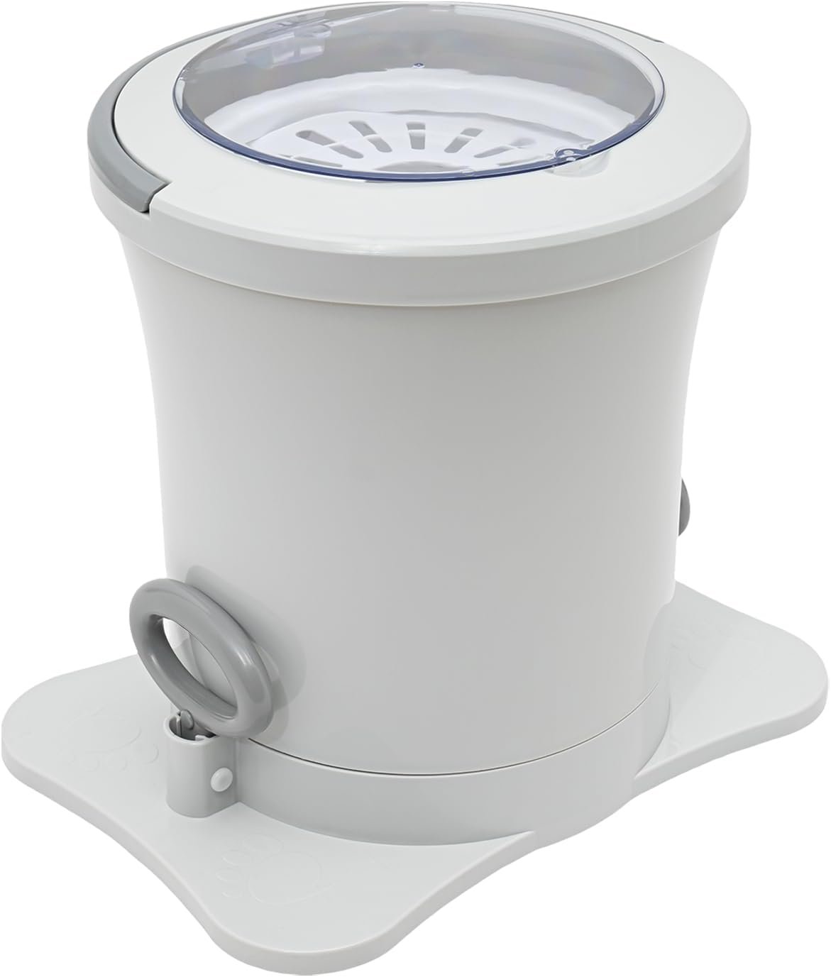 Portable Mini Washing Machine 2.4 Gal Manual Dehydrator Washing Machine Non-Electric Dehydrator Compact Washer Spin Dryer Perfect for Camping, Travelling, Apartment, Dorm, RV (White) - Image 6