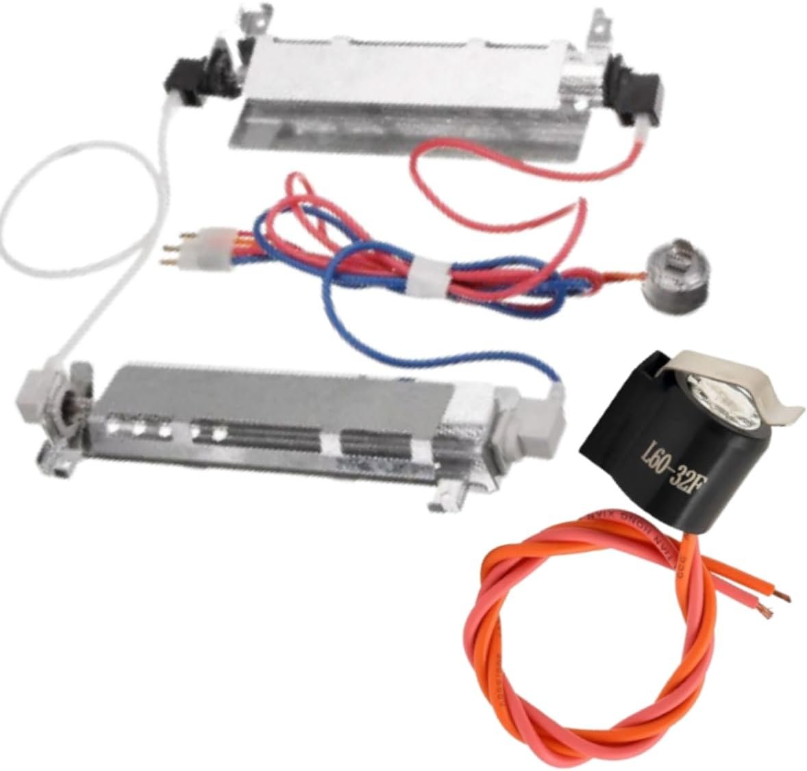HAS PARTS Refrigerator Defrost Heater Thermostat & WR50X122 Refrigerator Defrost Thermostat Compatible with Top Brand Replaces with EA303933, PS303933, AH303471 and EA303471