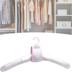Portable Clothes Dryer, Travel Electric Clothes Dryer Hanger Smart Shoes Clothes Rack Hanger Electric Dryer Machine for Home Apartment Hotel Travel Business Trip (White )