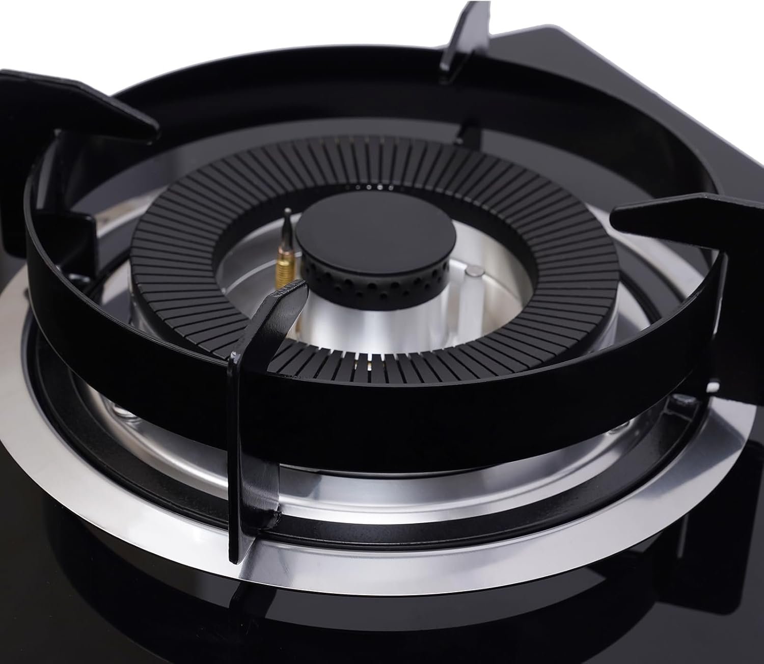 Gas Cooktop, Portable Glass & Copper Gas Stoves, 2 Burners Built-in Gas Stove Kitchen High Efficiency Powerful Cooking Burners for Home Apartment Black, Easy to Clean - Image 8