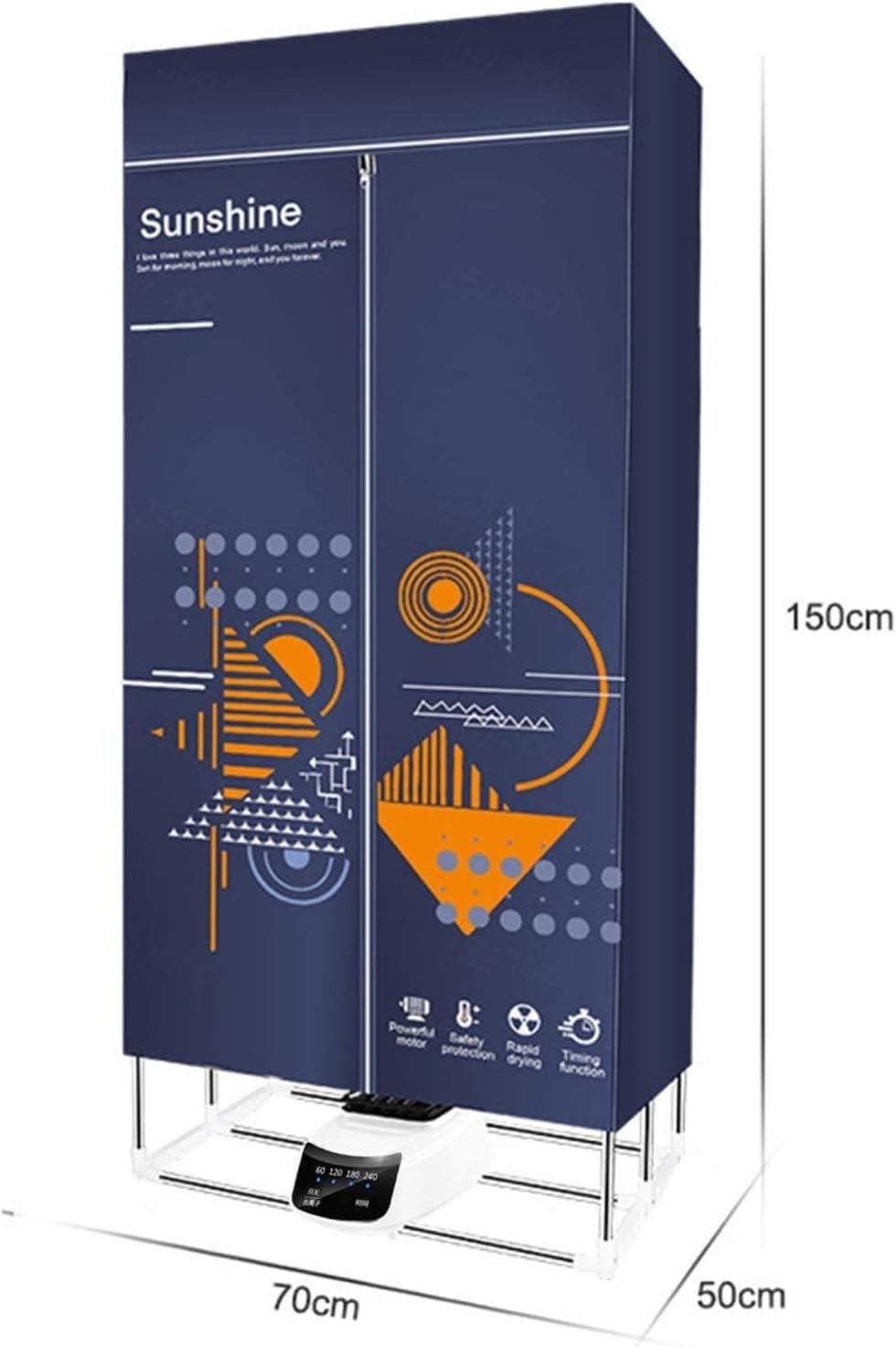 Electric dryers for Clothes, Heated Clothes Airer, Overheating Protection Intelligent Constant Temperature Clothes Airer, for Home (Color : A) - Image 6