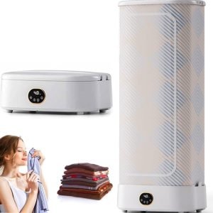 Portable Clothes Dryer,Electric Clothes Dryer, Automatic Ironing Machine,Portable Dryer,Steam Drying Smart Machine,RVs,Travel Premium Mini Dryer for Light Clothes
