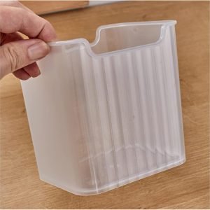 VALINK Refrigerator Organizer Box, Refrigerator Side Door Storage Containers Plastic Translucent Refrigerator Side Door Storage Containers Refrigerator Organizer Box