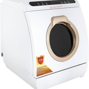 Portable Dishwasher Countertop, 5 Washing setting & Drying function, Built-in 6L Water Tank, 360° Dual Spray, 161℉ High-Temp& Ptc Heating for Apartment, RVs, Dorm