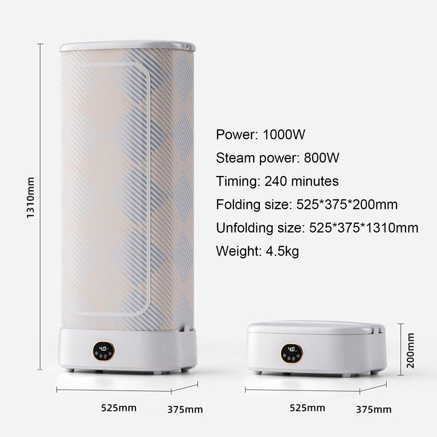 Portable Clothes Dryer - Portable Dryer,Electric Clothes Dryer, Automatic Ironing Machine,Underwear, Baby Clothes - Quick and Easy to Use Small/Compact Dryer Machine - Image 7