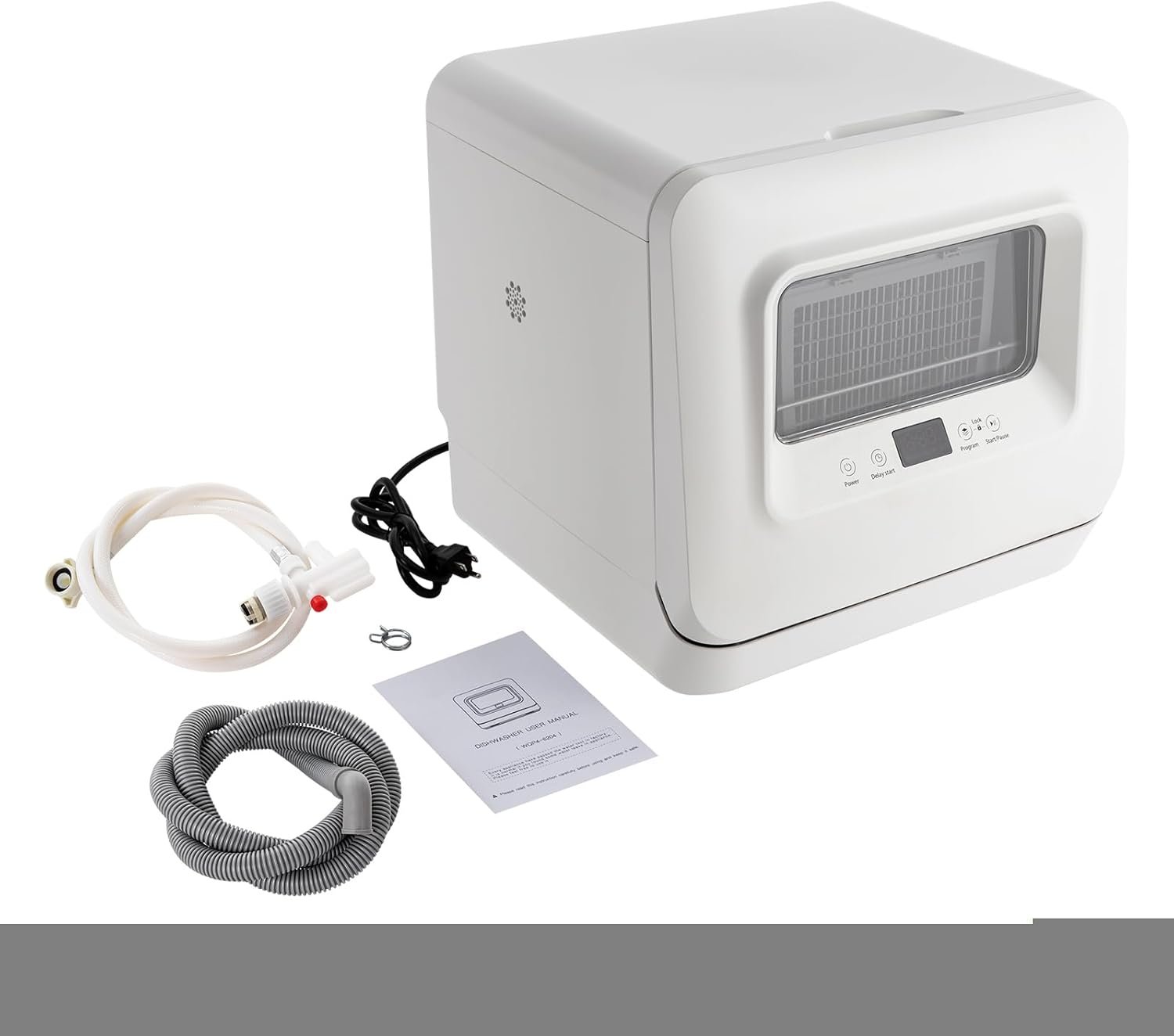 Apartments RV Compact Countertop Dishwasher Portable 5 Washing Programs Air-Dry Function Dish Washer Machine Touch Controls Mini Dishwasher with 360° Dual Spray - Image 9