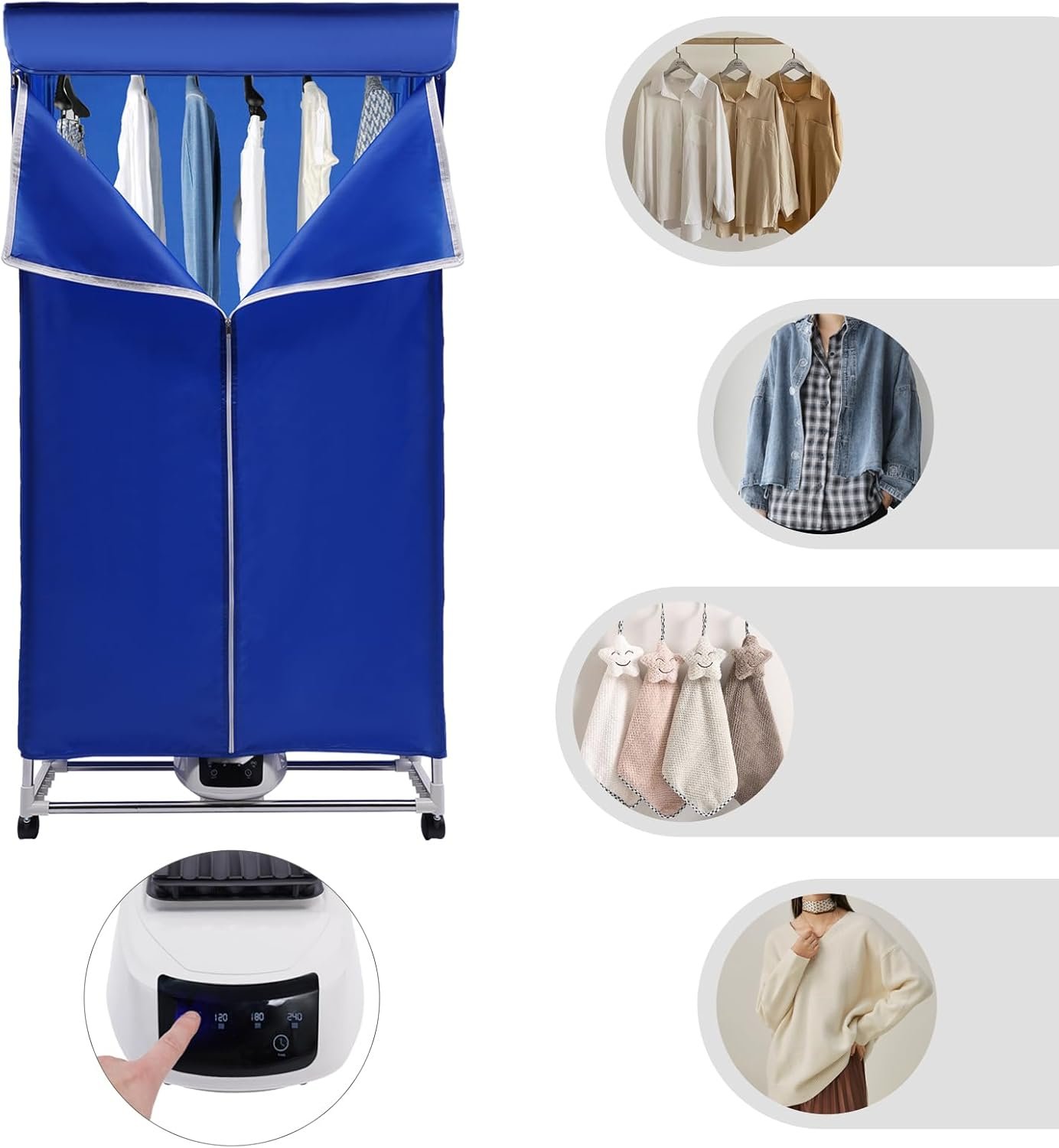 Portable Travel Mini Dryer Machine Electric Clothes Dryer for Apartments - Image 2