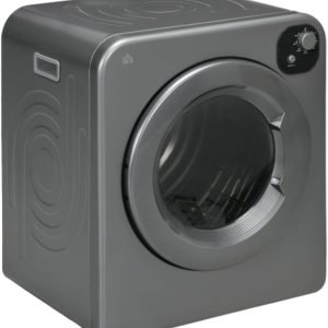 Portable Clothes Dryer, 120V 1300W Compact Laundry Dryer with Intelligent Drying, 3.2 cu.ft Stainless Steel Drum, Front Load Electric Dryer for Apartments, Dorms, RVs, Gray