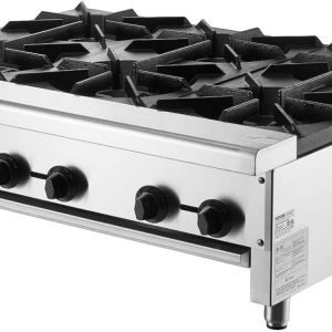 Commercial Gas Range Stove 6 Burners Countertop Cooking Hot Plate Kitchen