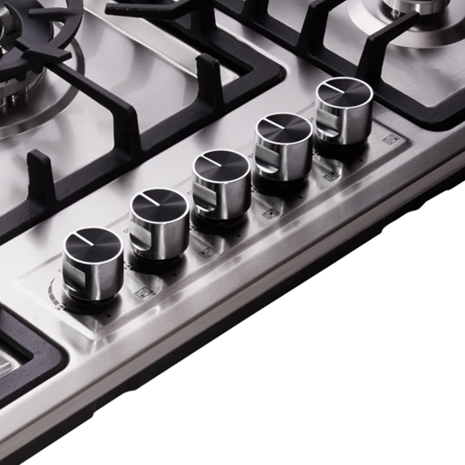 34 Inch Gas Cooktop DT5809 Built-in Stainless Steel 5 Burners Gas Stovetop LPG/NG Convertible Dual Fuel Gas Hob - Image 4