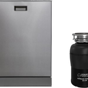 Equator 24 in Dishwasher 15 place QUIET 110V E-Star ADA+3/4 HP Garbage Disposer (Stainless)